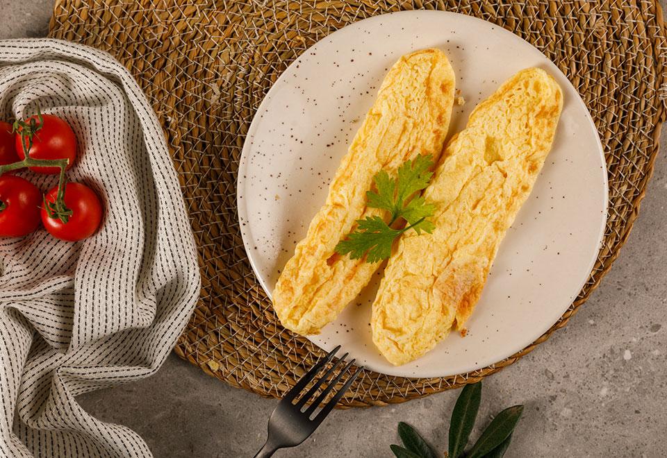 Tortillas francesas reducidas en sal