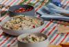 Pasta salad with cocktail sauce
