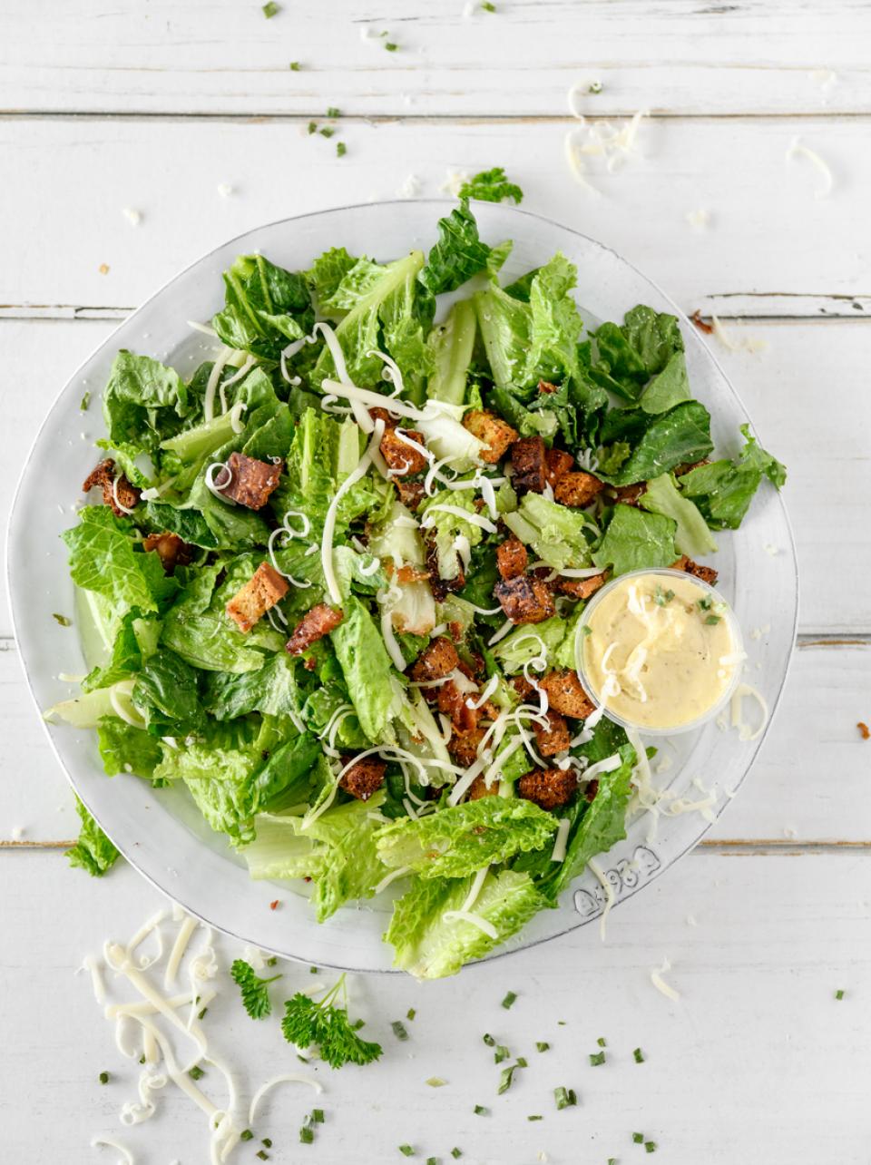 Caesar plant-based salad