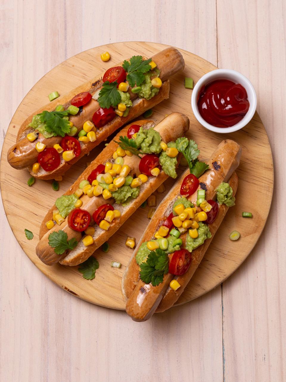 Vegan hot dog