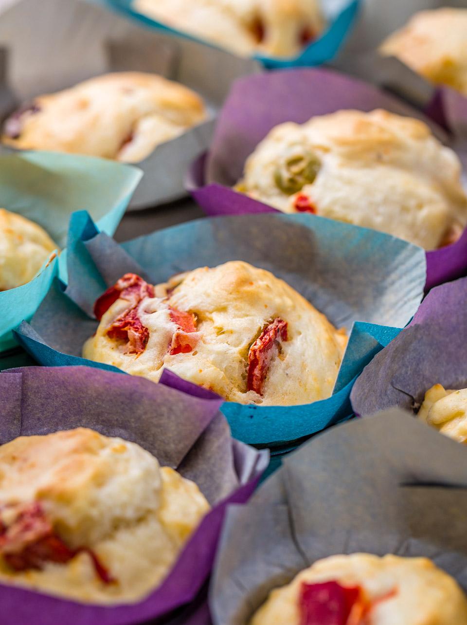 Savoury madeleine cakes with Palacios chorizo